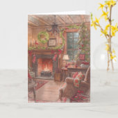 Weihnachtskarte - Warme und herzliche Wünsche Karte (Gelbe Blume)