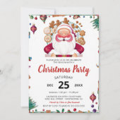 Weihnachtskarte Watercolor Weihnachten Party Einla Einladung (Vorderseite)