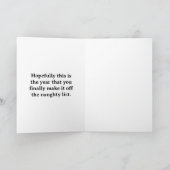 Weihnachtskarte - Weihnachten auf dem Dach mit Koh (Innenseite)