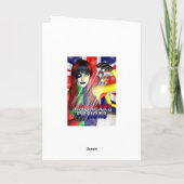 Weihnachtskarte, Weihnachten im Cousin, Schneemann (Rückseite)