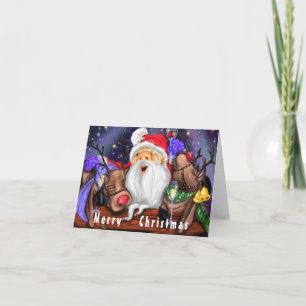 Weihnachtskarte Weihnachten mit Rentierspass