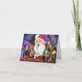 Weihnachtskarte Weihnachten mit Rentierspass (Rückseite)