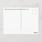Weihnachtskarte Weihnachtsangriffe des Vaters Pudd Postkarte (Rückseite)