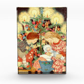 Weihnachtskarte | Weihnachtsbaumkinder Fotoblock (Vorderseite)