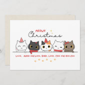 Weihnachtskarte Weihnachtskarte Feiertagskarte (Vorne/Hinten)