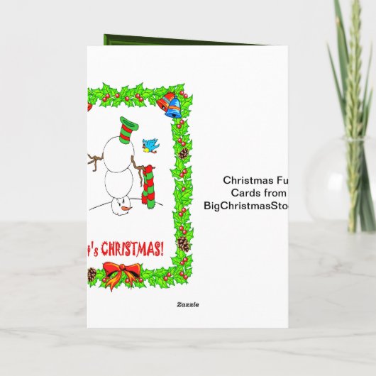 Weihnachtskarte Weihnachtskarte Feiertagskarte (Rückseite)