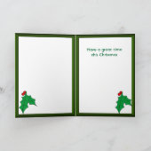 Weihnachtskarte Weihnachtskarte Feiertagskarte (Innenseite)