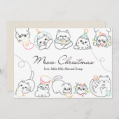 Weihnachtskarte Weihnachtskarte Feiertagskarte (Vorne/Hinten)