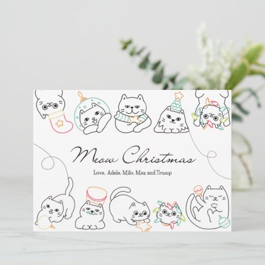 Weihnachtskarte Weihnachtskarte Feiertagskarte (Stehend Vorderseite)