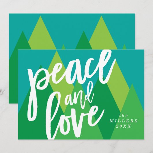 Weihnachtskarte, Weihnachtskarte, Liebe Feiertagskarte (Vorne/Hinten)