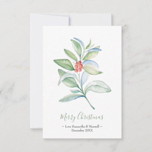 Weihnachtskarte, Weihnachtskarte RSVP Karte (Vorderseite)