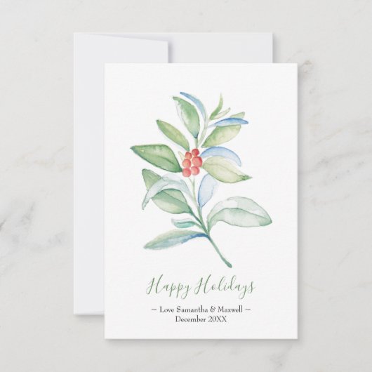 Weihnachtskarte, Weihnachtskarte RSVP Karte (Vorderseite)