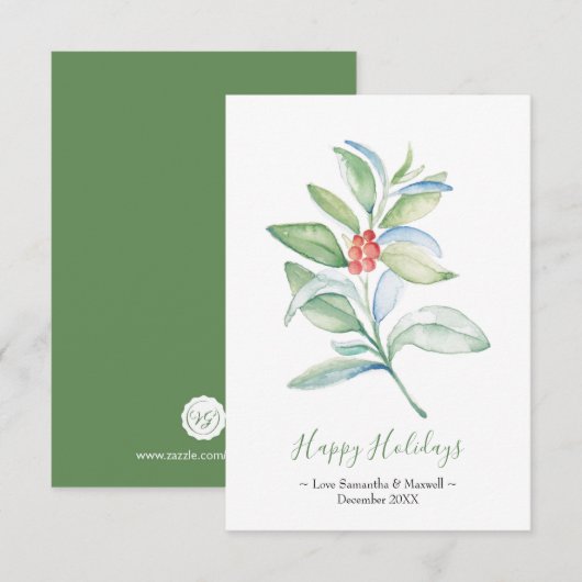 Weihnachtskarte, Weihnachtskarte RSVP Karte (Vorne/Hinten)