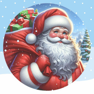 Weihnachtskarte Weihnachtskarte Siegel Set von 20 Runder Aufkleber