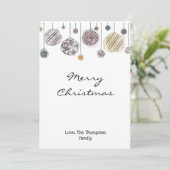 Weihnachtskarte, Weihnachtskarte, Verzierung (Stehend Vorderseite)