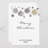 Weihnachtskarte, Weihnachtskarte, Verzierung (Vorne/Hinten)