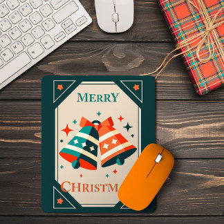 Weihnachtskarte - Weihnachtsklingeln und Sterne Mousepad