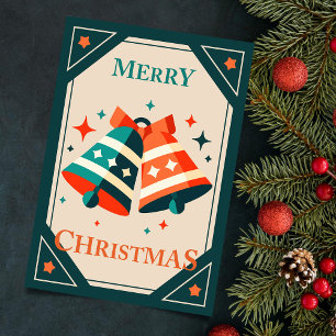 Weihnachtskarte - Weihnachtsklingeln und Sterne Poster