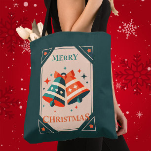 Weihnachtskarte - Weihnachtsklingeln und Sterne Tasche