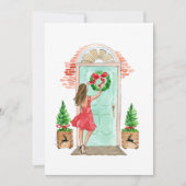 Weihnachtskarte "Weihnachtskranz" Ankündigung (Vorderseite)