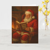 Weihnachtskarte - Weihnachtsmann & CDM Vorschrifte Karte (Gelbe Blume)