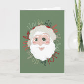 Weihnachtskarte - Weihnachtsmann Hohoho Karte (Vorderseite)