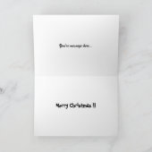 Weihnachtskarte - Weihnachtsmäuse Feiertagskarte (Innenseite)