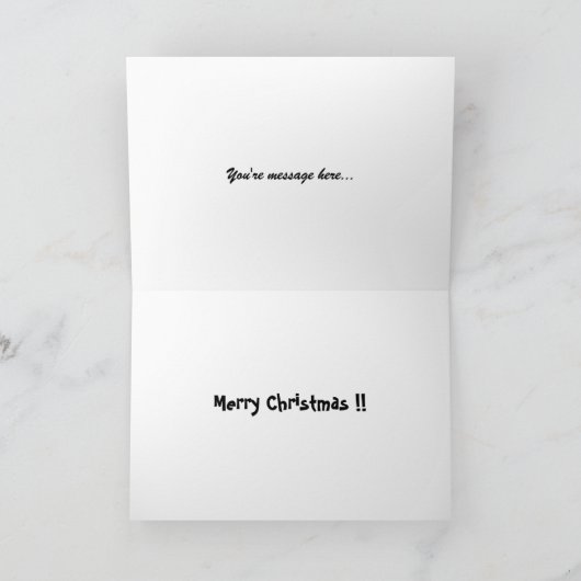 Weihnachtskarte - Weihnachtsmäuse Feiertagskarte (Innenseite)