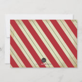 Weihnachtskarte - Weihnachtsstreifen Feiertagskarte (Rückseite)