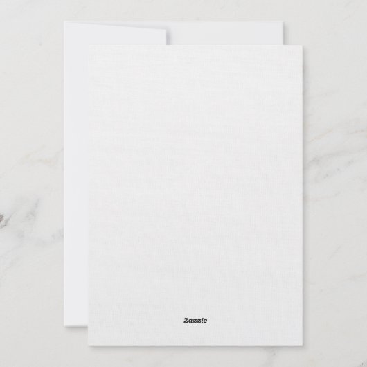 Weihnachtskarte Weiß Feiertagskarte (Rückseite)