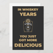 Weihnachtskarte - Whiskey-Liebhaber Feiertagskarte (Vorne/Hinten)