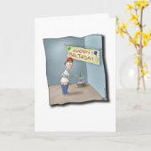 Weihnachtskarte: Whisky by Karte (Gelbe Blume)