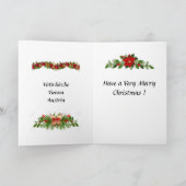 Weihnachtskarte - Wien, Österreich Karte (Innenseite)