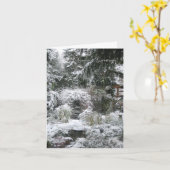 Weihnachtskarte: Wintergarten Karte (Gelbe Blume)