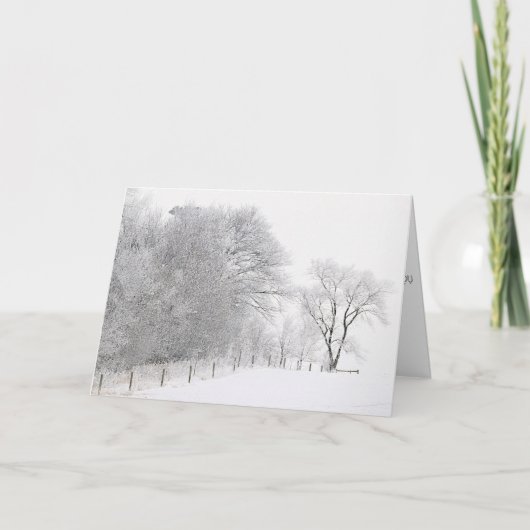 Weihnachtskarte Winterliche Ruhe Feiertagskarte (Vorderseite)