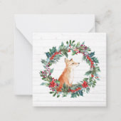 Weihnachtskarte Woodland Fox Mitteilungskarte (Vorderseite)