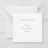 Weihnachtskarte Woodland Fox Mitteilungskarte (Rückseite)