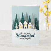 Weihnachtskarte Wundervolle Zeit Karte (Gelbe Blume)