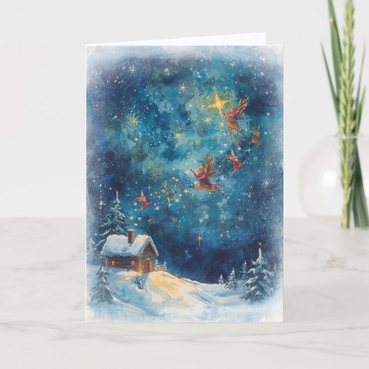 Weihnachtskarte - Wünsche erfüllt Karte (Vorderseite)