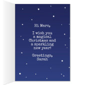 Weihnachtskarte zauberhafte Weihnachtsfeiertage (Innen (Rechts))