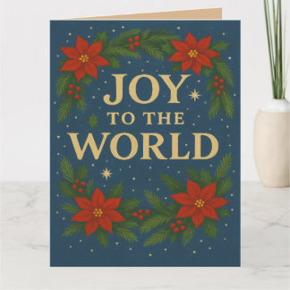 Weihnachtskarte zum Thema "Freude an der Welt" Karte
