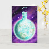 Weihnachtskarte zur Erde Karte (Gelbe Blume)