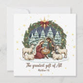 Weihnachtskarte zur Geburt Jesu (Vorderseite)