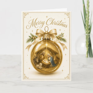 Weihnachtskarte zur Geburt Jesu Feiertagskarte