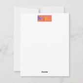 Weihnachtskarte zur Unterstützung ukrainischer Woh Feiertagskarte (Rückseite)