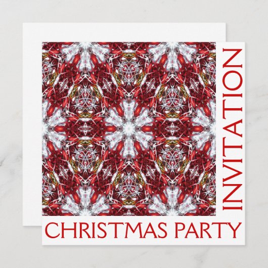 Weihnachtskarte - Zurück Einladung (Vorne/Hinten)