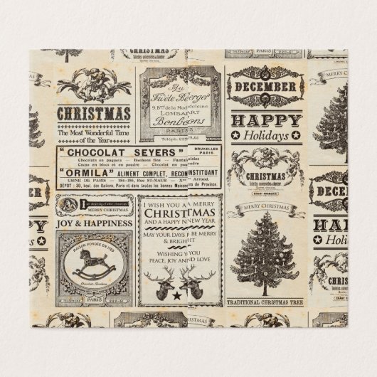 Weihnachtskarten (Außenseite Aufgefaltet)