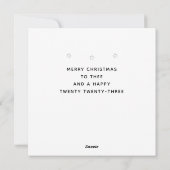 Weihnachtskarten 2022 feiertagskarte (Rückseite)