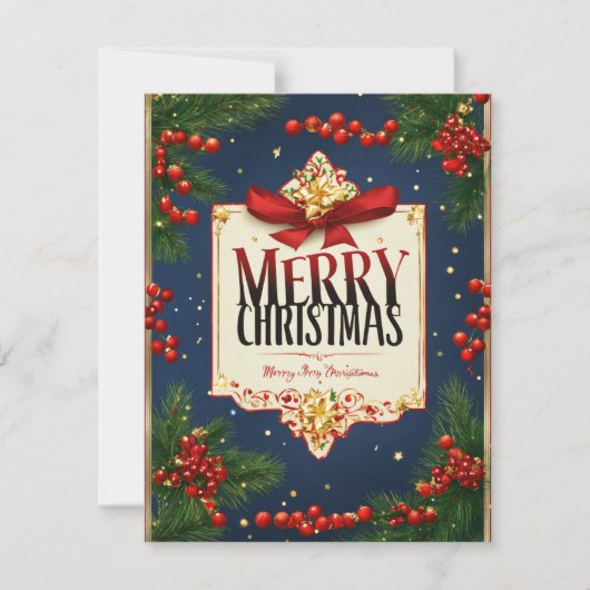 Weihnachtskarten 2024 feiertagskarte (Vorderseite)