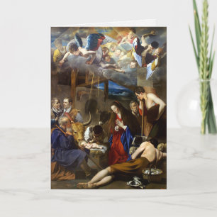 Weihnachtskarten Adoration Shepherds 10 Feiertagskarte